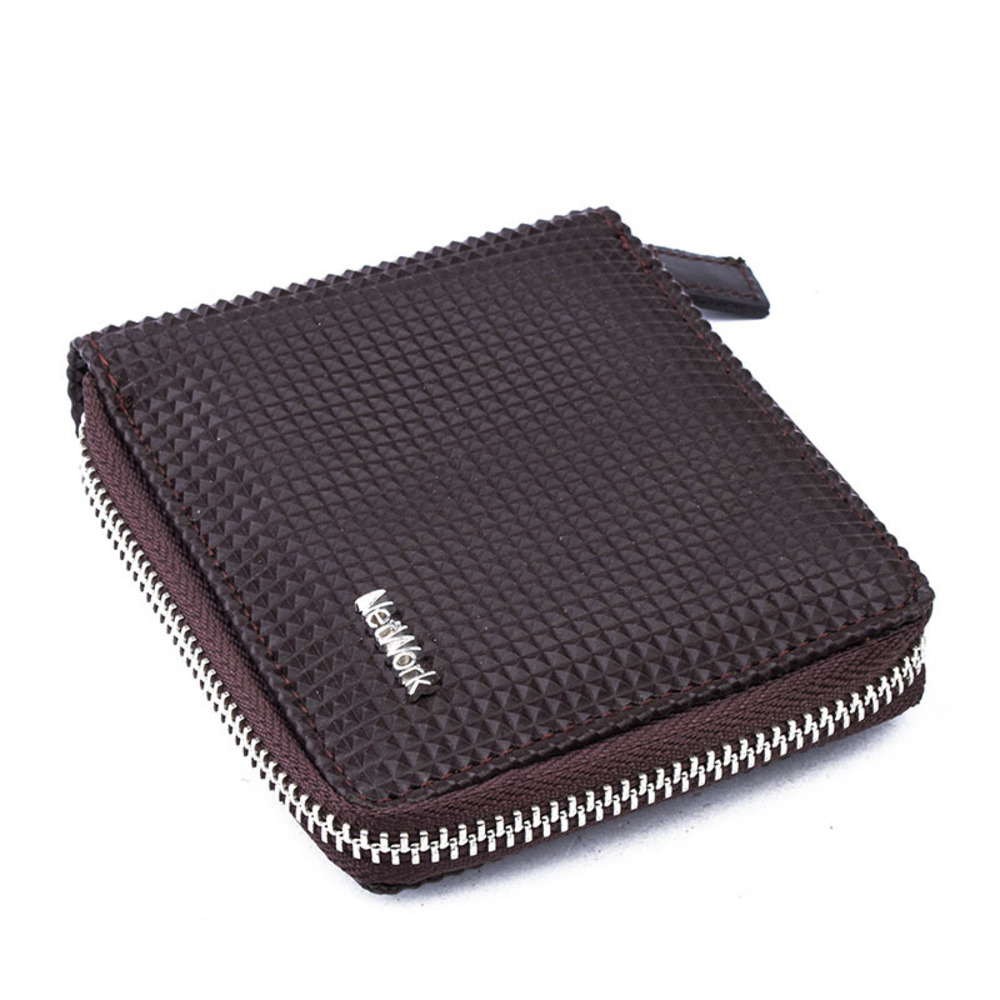 Network Wallet Men size 10 Saddle Brown